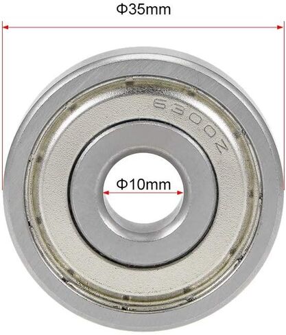 5 قطعة 6300ZZ 10x35x11 مللي متر 6300Z 6300 الكرات الأخدود العميق منخفضة الضوضاء مزدوجة محمية تحمل الصلب in Saudi Arabia