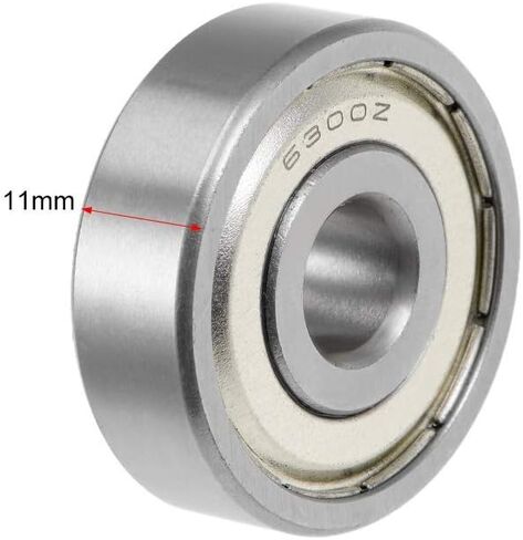 5 قطعة 6300ZZ 10x35x11 مللي متر 6300Z 6300 الكرات الأخدود العميق منخفضة الضوضاء مزدوجة محمية تحمل الصلب in Saudi Arabia