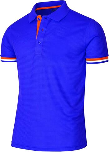 Men's Polo Shirt Short Sleeve Dri Fit Athletic Golf Polo Shirt Casual Polo Shirt in Saudi Arabia