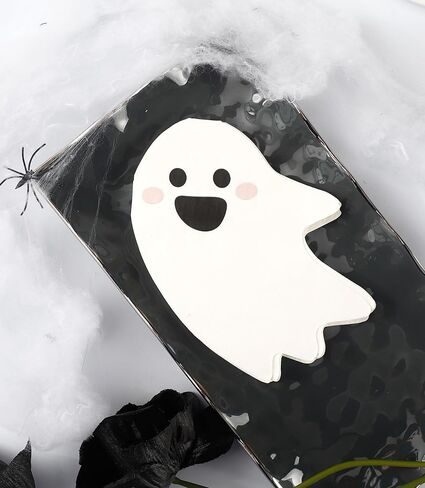 مناديل الهالوين الورقية - 50 قطعة - لوازم حفلات الهالوين 3 طبقات مناديل كوكتيل الهالوين الورقية مناديل الحفلات للاستعمال مرة واحدة مناديل المشروبات الورقية الشبح مناديل عيد الميلاد السائبة للأطفال in Kuwait