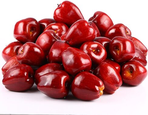 Yunlly 24 Pcs Fake Fruit Artificial Apples Realistic Artificial Fruits Lifelike Decorative Fake Apples Simulation Faux Apples Apple Decor for Home Kitchen Table Basket Decoration (Stylish) in Saudi Arabia