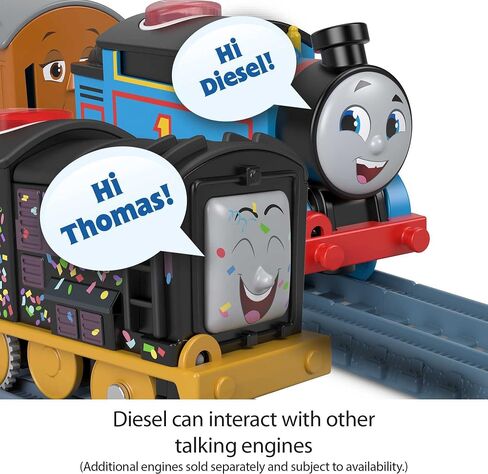 Thomas & Friends Motorized Toy Train Talking Percy Engine with Phrases & Sounds Plus Harold the Helicopter for Ages 3+ Years in Kuwait