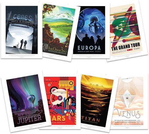 Doppelganger33 LTD NASA Poster Space Exploration Travel AD Pack x 18 Posters Art Prints in Kuwait