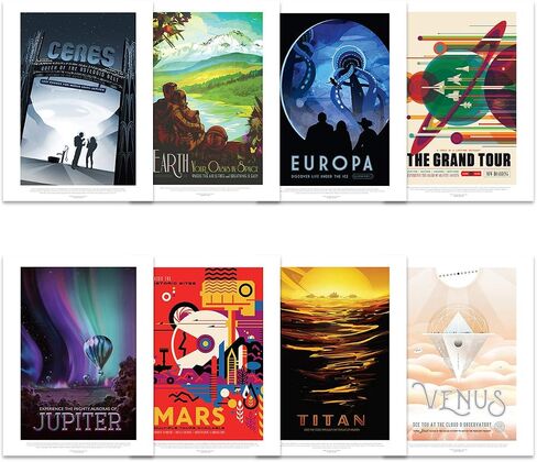 Doppelganger33 LTD NASA Poster Space Exploration Travel AD Pack x 18 Posters Art Prints in Kuwait