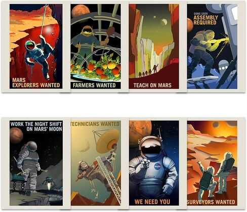 Doppelganger33 LTD NASA Poster Space Exploration Travel AD Pack x 18 Posters Art Prints in Kuwait