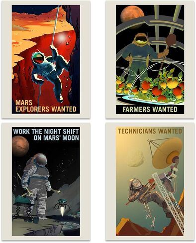 Doppelganger33 LTD NASA Poster Space Exploration Travel AD Pack x 18 Posters Art Prints in Kuwait