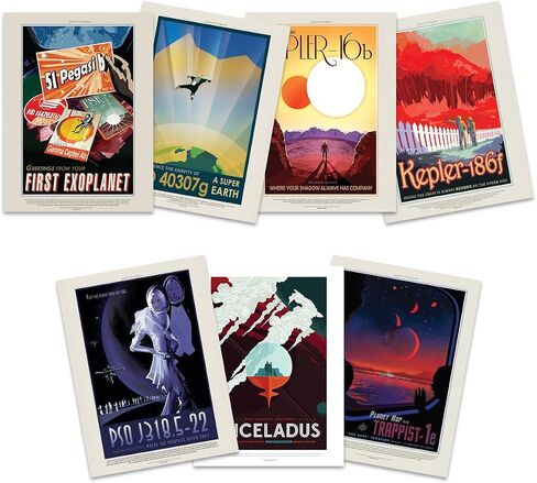 Doppelganger33 LTD NASA Poster Space Exploration Travel AD Pack x 18 Posters Art Prints in Kuwait