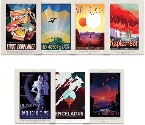 Doppelganger33 LTD NASA Poster Space Exploration Travel AD Pack x 18 Posters Art Prints in Kuwait