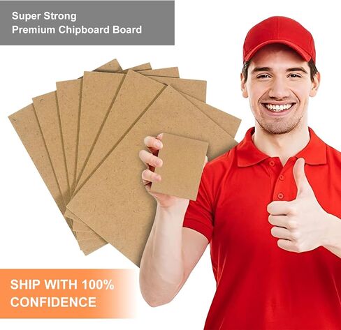 واقيات شحن بطاقات التجارة الخشبية لبطاقات البيسبول، وألواح الشحن البريدية للبطاقات الرياضية من اللوح الخشبي - 100 قطعة in Kuwait