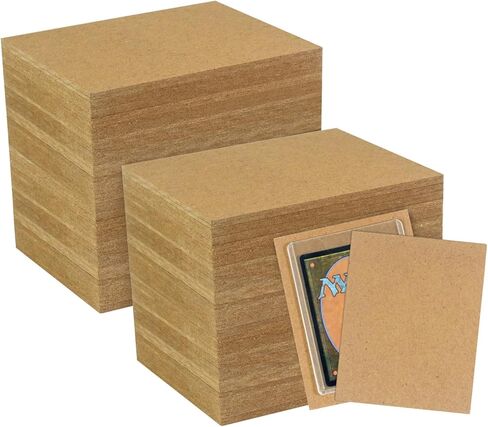 واقيات شحن بطاقات التجارة الخشبية لبطاقات البيسبول، وألواح الشحن البريدية للبطاقات الرياضية من اللوح الخشبي - 100 قطعة in Kuwait