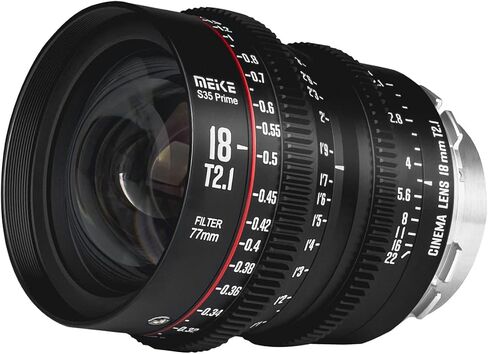 MEKE 50mm T2.1 Super 35 Prime Manual Focus Cinema Lens for PL-Mount Cine Camera Compatible with Canon C700 PL, ARRI Amira, Alexa Mini etc. in Kuwait