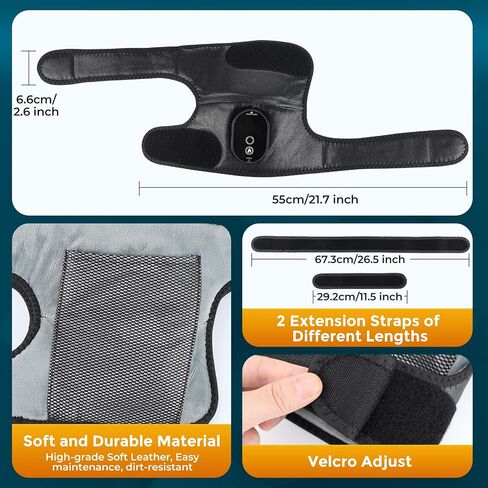 WOLOYHEATIE 2pcs Cordless Heating Pad for Knee Heated Knee Wrap Heating Knee Wrap Adjustable Wireless Heating Pad for Knee Elbow Shoulder in Saudi Arabia