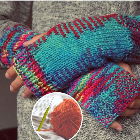 خطافات كروشيه كريم مافن 2 مم بمقابض مريحة للأيدي المصابة بالتهاب المفاصل. خطاف كروشيه طويل جدًا لجميع أنواع المطاط والخيوط (2 مم) in Kuwait