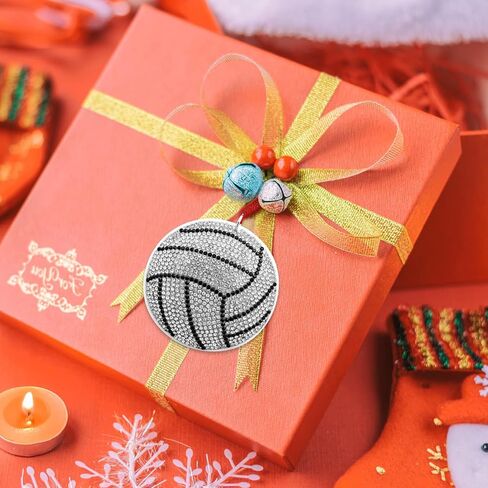 Volleyball Christmas Ornament 2024 - Volleyball Ornaments for Christmas Tree - Car Hanging Ornament Decorations - Volleyball Gifts for Kids Boy Men Teen Girls, 2.5" in Saudi Arabia