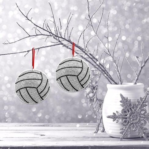 Volleyball Christmas Ornament 2024 - Volleyball Ornaments for Christmas Tree - Car Hanging Ornament Decorations - Volleyball Gifts for Kids Boy Men Teen Girls, 2.5" in Saudi Arabia