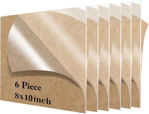 12 Pieces 5 x 7 Inch Clear Acrylic Sheets Blank Acrylic Signs, 1/8"Thick (3mm) Thick Acrylic Sheet Perfect for Wedding Table Numbers, Acrylic Table Signs, Engrave, Calligraphy and Painting in Saudi Arabia