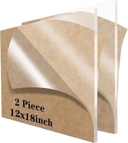12 Pieces 5 x 7 Inch Clear Acrylic Sheets Blank Acrylic Signs, 1/8"Thick (3mm) Thick Acrylic Sheet Perfect for Wedding Table Numbers, Acrylic Table Signs, Engrave, Calligraphy and Painting in Saudi Arabia