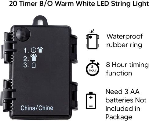 JOIEDOMI 3 عبوات 19 بوصة من أكاليل عيد الميلاد الصناعية المضاءة مسبقًا مع مخاريط الصنوبر والتوت والفروع المتجمدة و20 مصباحًا دافئًا لجدار الباب الأمامي للمنزل وزينة عيد الميلاد in Kuwait