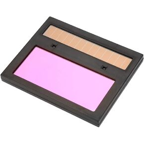 Solar Auto Darkening Welding Lens, Welding Helmet Lens Smart Mirror Dimming Helmet Mask Filter Goggles Welding Construction Use 110 x 90mm/ 4.3 x 3.5in (ADF550E)