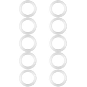 10pcs/set 1.5inch Sanitary Clamp Ferrule O-Rings Silicone Sealing Ring Gasket Flat Pad Hose Gasket Water Heater Silicone Gasket