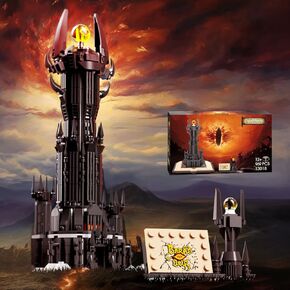 Glowing Lord Castle Building Set with Light Block, 969 PCS Compatible with Lego, STEM Gift Toy for 12+ Boys and Girls or Adults, Dark Tower Architecture Model