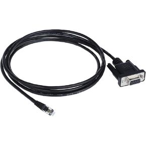 Nexstar RS 232 PC Interface Cable(RS 232 DB9Pin Female to RJ11 4P4C) L=6FT Black (1Pack)