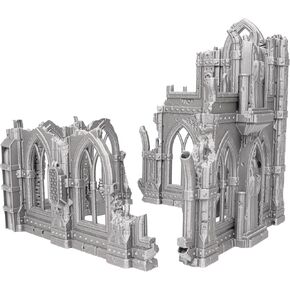 Tabletop Terrain Sci-Fi Ruin Set 2 for Wargames and RPGs 28mm 32mm Miniatures