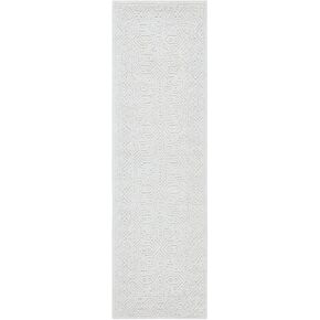 SAFAVIEH Textural Collection Runner Rug - 2'3" x 12', Ivory, Handmade Wool, Ideal for High Traffic Areas in Living Room, Bedroom (TXT101A)