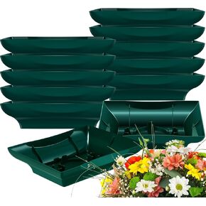 Mumufy 18 Pcs Floral Supplies Green Design Bowls for Flower Arrangements Floral Arrangements Supplies Containers Florist Decorative Bowls for Fresh Flower Holiday Wedding Party Decor