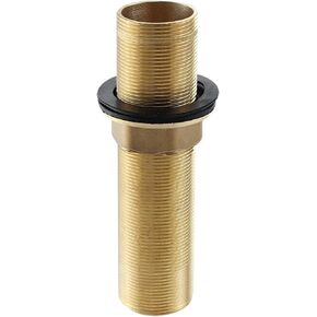 Faucet Fittings Nipple Locknut Kit Extension Threaded Pipe Longer Mounting Shank Single Hole 3.9inch length Nut (3.9 Inch)