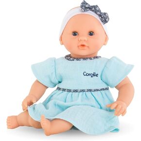 Corolle Bébé Calin Mael Boy Baby Doll - 12" Soft Body Doll with Blue Outfit, Sleeping Eyes That Open and Close, Vanilla Scented, Mon Premier Poupon Collection for Ages 18 Months and up