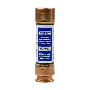 Compatible Replacement for Cooper Bussman FRN-R-60 - Edison Time Delay Fuse - 60 Amp 250V - RK5 Dual Element