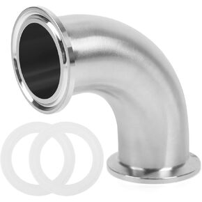 Elbow 2" Tri Clamp Elbow 90 Degree Pipe Fitting 50.5mm Pipe OD Sanitary Fitting Stainless Steel 304