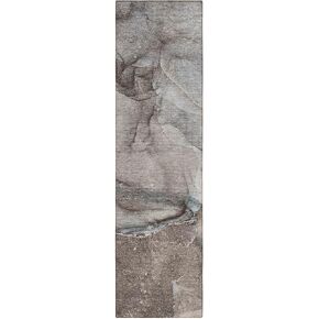 Addison Rugs Chantille ACN524 Teal 2'3" x 7'6" Indoor Outdoor Hallway Runner Rug, Stain Resistant Washable Kitchen Area Carpet for Bathroom, Laundry and Bedroom
