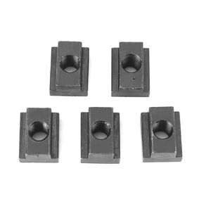 5 pcs T Slot Nuts, M8/10 Threads Steel for Bed Deck Rail for Tacoma Cleats for Pick-Up Truck Bed Deck Rails (#1)