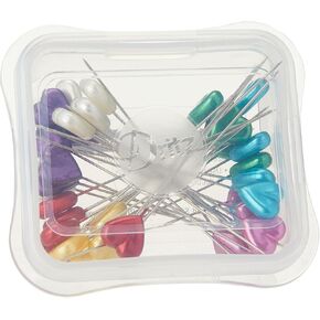Dritz 132 Pearlized Pins, Petite, White, 3/4-Inch (150-Count)
