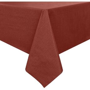 Romanstile 100% Waterproof Clear Plastic Tablecloth, Vinyl Rectangle PVC Table Cloths Protector Spill Oil Proof Wipe Clean Transparent Table Cover for Dining/Camping/Parties - 54 x 78, Crystal Clear