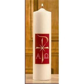 Will & Baumer Candle - Alpha Omega Christ Candle - 3 x 12