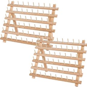SAND MINE Wooden Thread Rack Sewing and Embroidery Thread Holder, 60 Spools in Kuwait