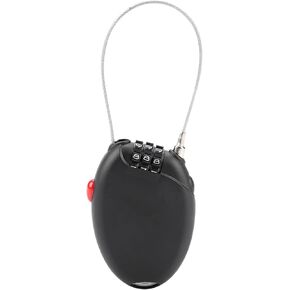 Retractable Cable Locks for Luggage, 3 Digit Combination Padlock Lock Adjustable Steel Security Wire Combo Password Baggage Locks Bike Travel Ski Snowboard Stroller Backpacks Cycling Helmets Suitcase