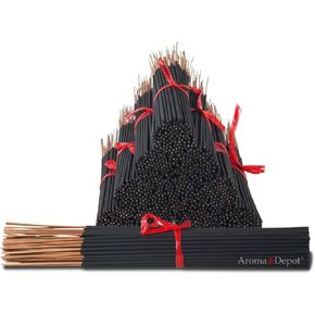 Aroma Depot Eat It Raw Most Exotic Incense Sticks. Approx 85 to 100 Sticks Per Bundle, Length - 10.5 Inches, Each Natural Stick Burns for 45 mins to 1 Hour Each. Long Lasting. Guarantee 100% Pure