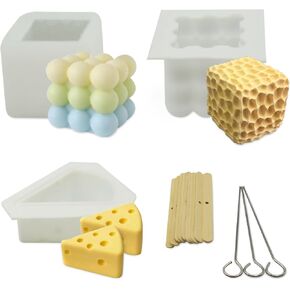 BCWW Premium Wax Melt Making Kit for Beginner Adult, Electric Wax Melter Warmer, Soy Wax Cube Making Supplies