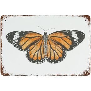 Vintage Metal Tin Sign Monarch Butterfly Valentine's Day Sign Funny Novelty Kitchen Bar Club Garage Garden Home Decor Wall Art Tin Signs 8X12 Inches