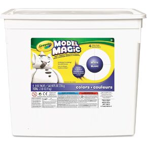 Crayola 574400 Model Magic Modeling Compound, 8 oz each packet, White, 2 lbs.