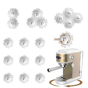 Self Adhesive Caster Wheels Mini 360° Swivel Universal Wheel, 20 PCS Mini Roller Ball Transfer Bearing for Small Kitchen Appliances, Storage Box, Trash Can White