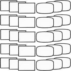 30 قطعة من رقع التسامي الكبيرة - يمكن كيها على رقع فارغة من أجل قبعات DIY وقبعات الظهر والزي الرسمي - مستطيل مستدير ونمط دائري in Kuwait