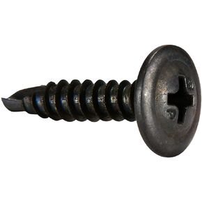100-Pack #8-18 x 1 1/4 Phillips Modified Truss Head Full Thread Self Drilling Screw Black Phosphate BC-0820KPMB