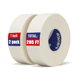 KIWIHUB 4 Packs Artist Tape for Watercolor Paper - White Masking Artists Tape for Drafting, Art Painting and All Paper Media - Acid Free 0.5inch Wide 592FT Long Total