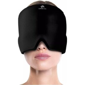 COPPER HEAL Migraine Relief Cap - Headache Relief Gel Cap, Ice Hat for Tension and Migraine Relief, Cold Migraine Cap - Hot & Cold Therapy Hat