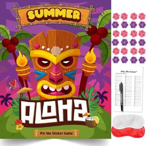 Carnival Circus Party Games for Kids, Pin The Nose on The Clown Sticker Tail Games, Carnival Theme Birthday Party Fun Family Games Decoration